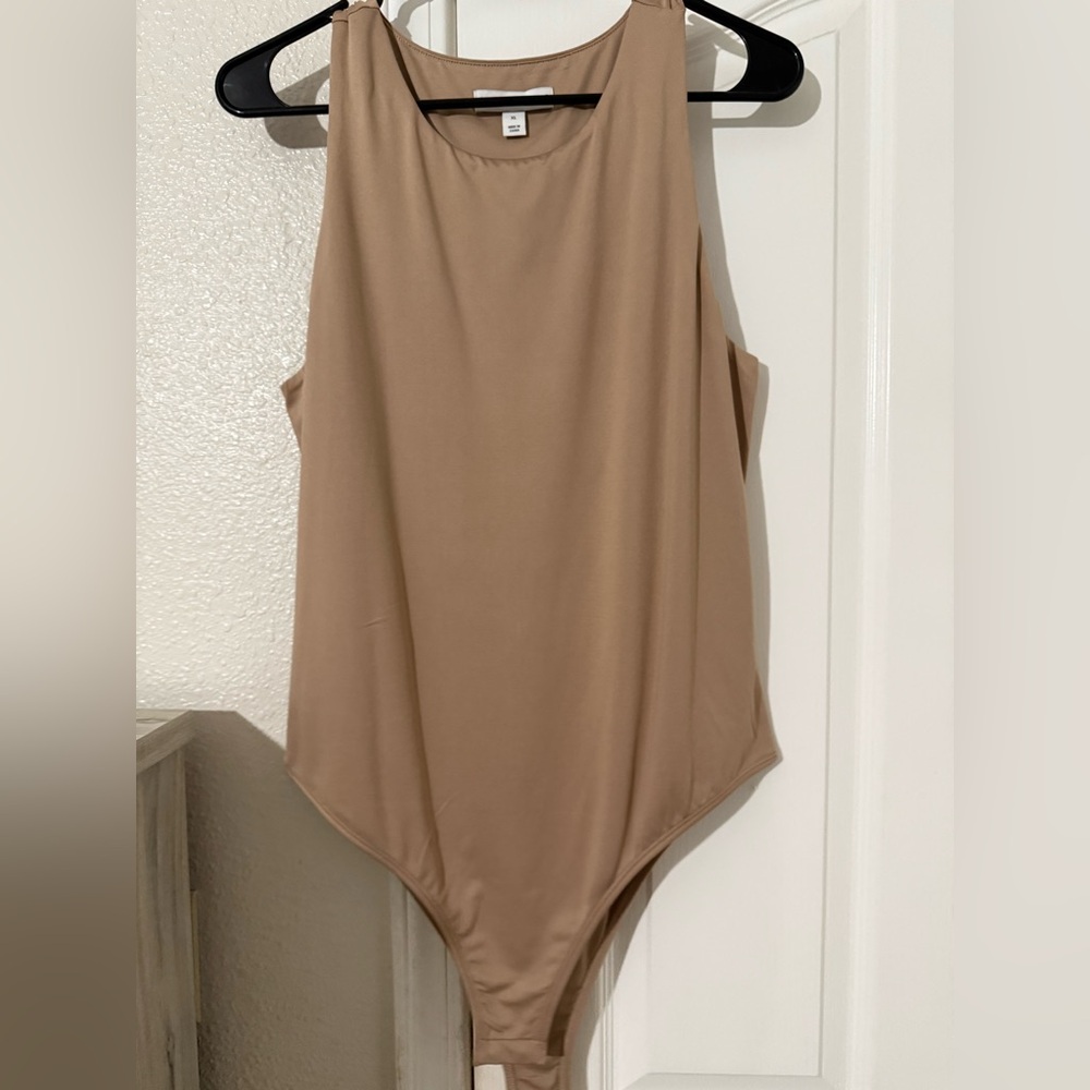 Tan Sleeveless Bodysuit